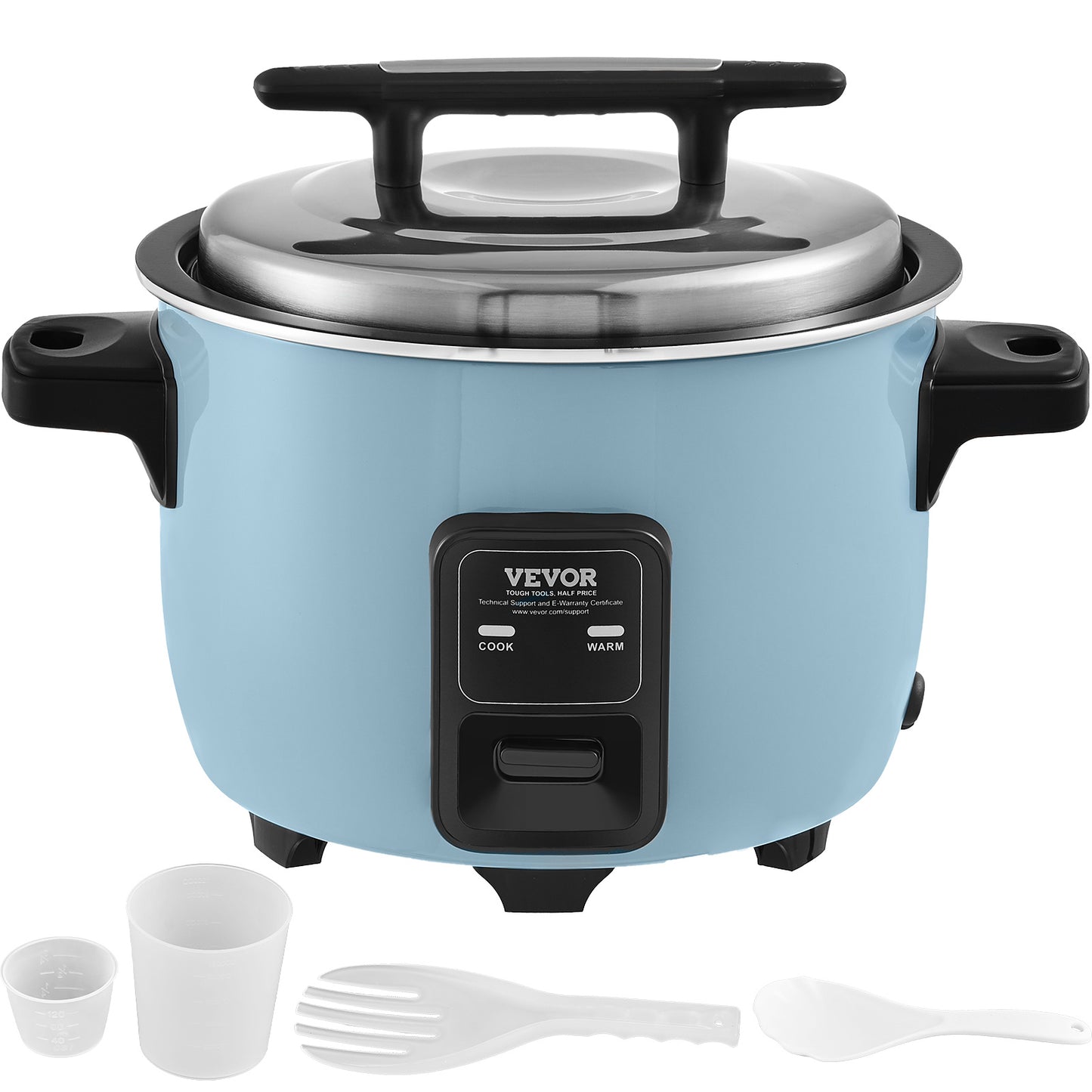 Rijstkoker – Rice Cooker – Elektrische Rijstkoker – Rijstpan – Multicooker – 10 Liter – RVS Behuizing – 1450 Watt Warmhoudfunctie
