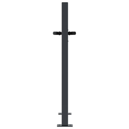 Metalen Tuinpoort – Tuinafscheiding – Tuintor – Brug – Tuinhek – Antraciet – Duurzaam Weerbestendig Metaal – 104x104 cm Modern Verticale Spijlen
