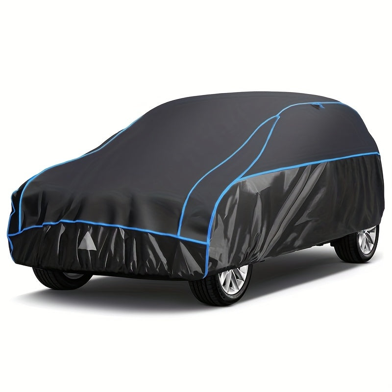 Autodeken Hagelbestendig – Autohoes Waterdicht – Wagenhoes Bescherming – Voertuighoes UV-bestendig – Geschikt Voor SUV’s 485-510 cm – 5 mm EVA Schokabsorberend – 300D Oxford Stof Duurzaam