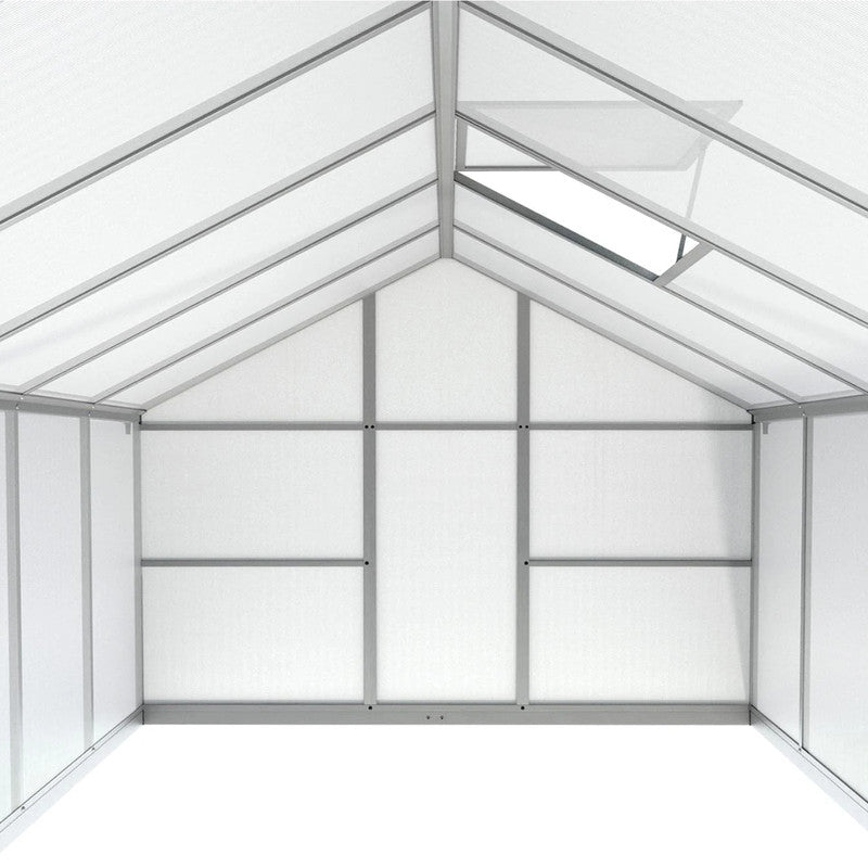Kweekkas – Tuinkas – Broeikas – Serre – Plantenkas – Groot Formaat 310x250x195 cm – Aluminium Frame & Polycarbonaat Panelen