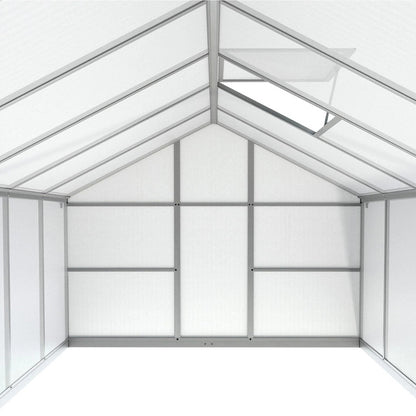 Kweekkas – Tuinkas – Broeikas – Serre – Plantenkas – Groot Formaat 310x250x195 cm – Aluminium Frame & Polycarbonaat Panelen