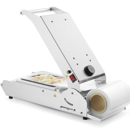 Tray- en Cupsealer – Traysealer – Foliesluiter – Verpakkingsmachine – Sealmachine – Roestvrij Staal 18/10 – 700 W Verzegeling Met Temperatuurregelaar