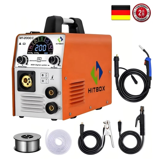 Lasapparaat – Mig Lasmachine – Tig Lasmachine – Elektrode Lasmachine – Multifunctioneel Lasapparaat – 4-in-1 Modus – Digitaal Display – Oververhitting Beveiliging