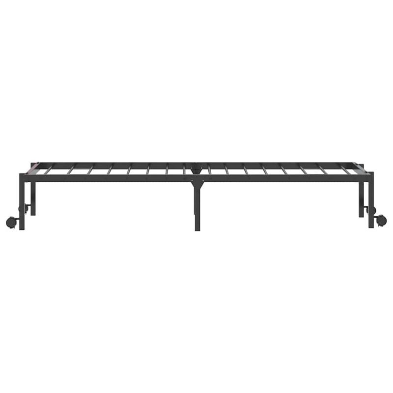 Bedframe – Inklapbaar Bedframe – Vouwbed – Stalen Bedframe – Opvouwbaar Bed – Stevig Stalen Frame – Ruimtebesparend Design – Maat 90x200 cm – Zwart