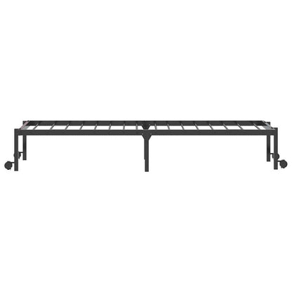 Bedframe – Inklapbaar Bedframe – Vouwbed – Stalen Bedframe – Opvouwbaar Bed – Stevig Stalen Frame – Ruimtebesparend Design – Maat 90x200 cm – Zwart