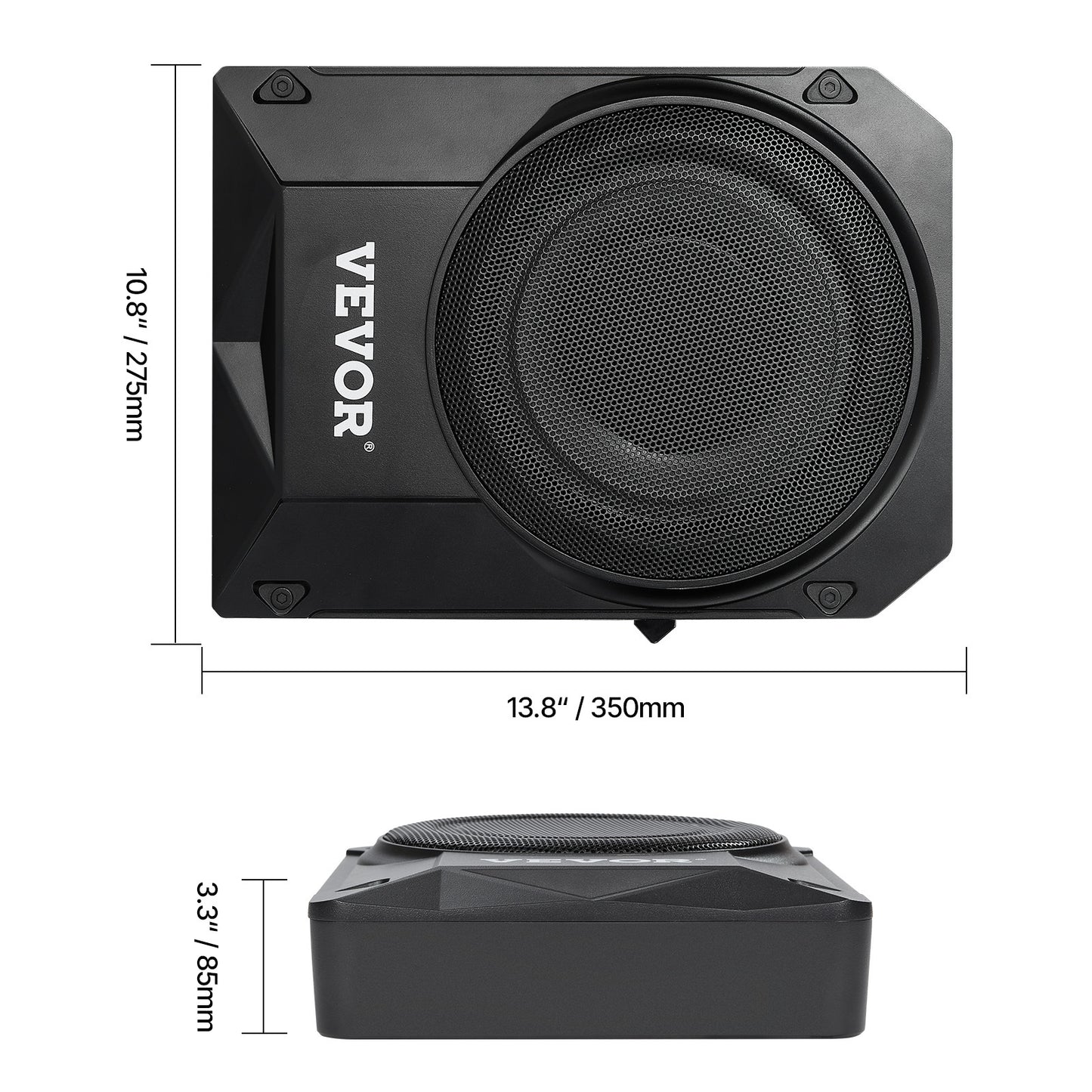 Subwoofer – Autosubwoofer – Underseat Subwoofer – Actieve Subwoofer – Auto Subwoofer – 10 Inch – Slim Design – 400W Piekvermogen
