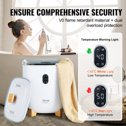 Handdoekverwarmer – Handdoekwarmer – Handdoekstomer – Towel Warmer – Towel Heater – 25 Liter Inhoud – LED Display Met Bodemverwarming