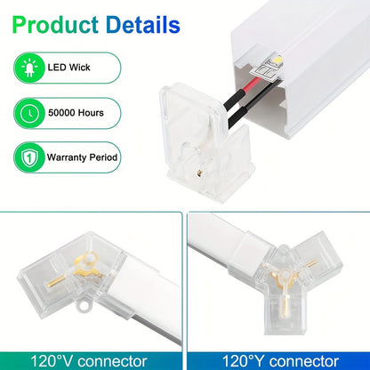 Hexagonale LED-plafondlamp – LED plafondverlichting – Garage lamp – Werkplaats verlichting – Hexagon lamp 10-vak – 485W 48.520 lumen – Daglichtkleur 6500K
