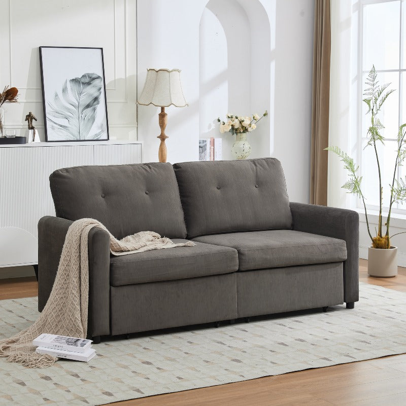 Bankstel – 2-zitsbank – Loveseat – Zitbank – Compacte Sofa – Met Opbergruimte – Metalen Frame – Eenvoudig Schoon Te Maken