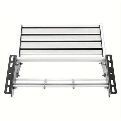 Aluminium Opstapje RV – Opklapbare Campertrap – Metalen Stap – Motorhome Stap – Niet-slip Platform – Lichtgewicht Aluminium – Draagvermogen 150 kg