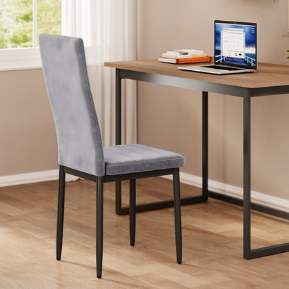 Eetkamerstoelen – Stoelen – Kuipstoelen – Dining Chairs – Meubels – Set Van 6 – Luxe Velvet Bekleding – Stevige Massieve Rugleuning