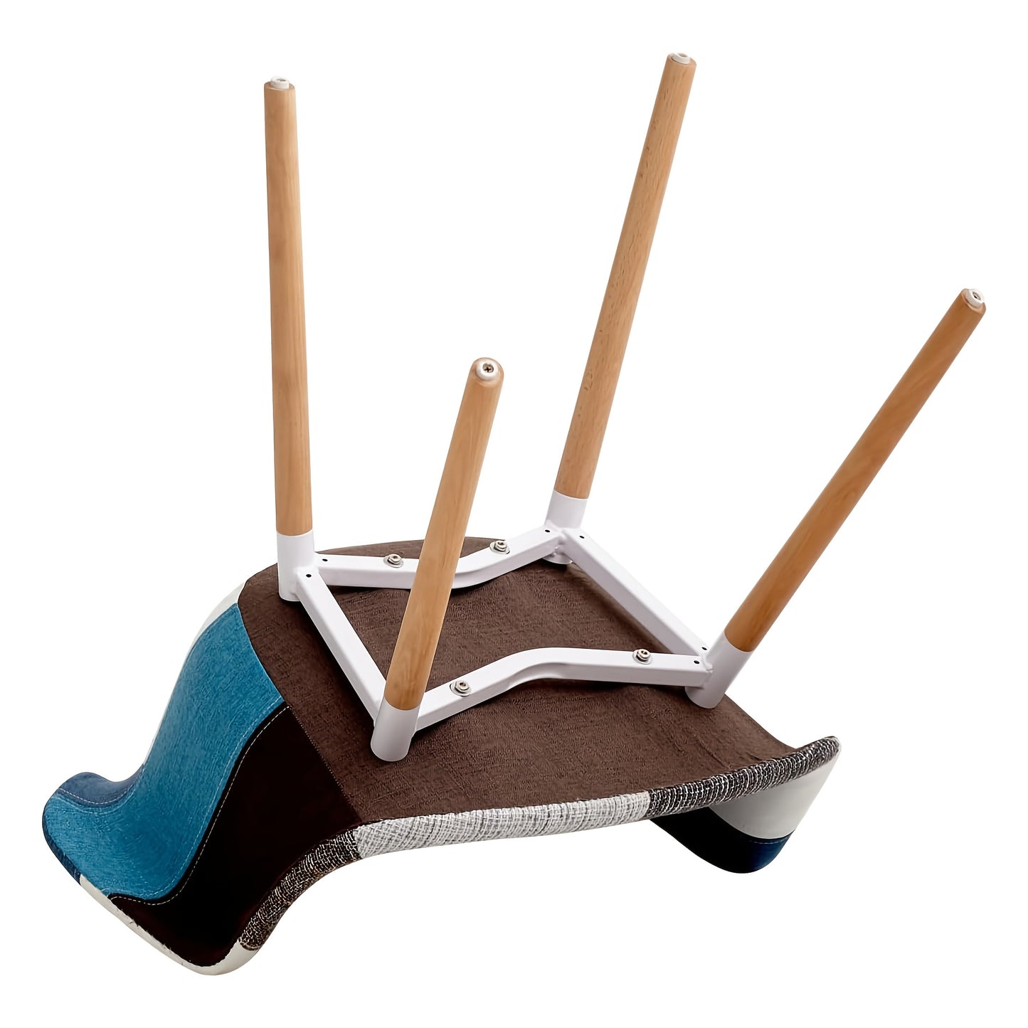 Eetkamerstoel – Stoel – Designstoel – Eetkamerstoel Met Armleuning – Zithoekstoel – Blauwgrijs Linnen – Ergonomische Rugleuning – Beukenhouten Poten