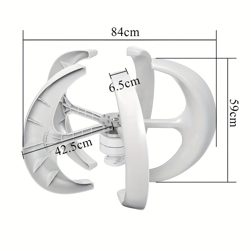800W lantern vertical axis wind turbine 12V/24V dual blade 5 blade suitable for home, ships, ships, monitoring, street lighting and other solar and wind energy, fast delivery available