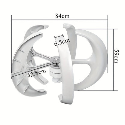 800W lantern vertical axis wind turbine 12V/24V dual blade 5 blade suitable for home, ships, ships, monitoring, street lighting and other solar and wind energy, fast delivery available