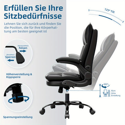 Gamingstoel – Gamestoel – Bureaustoel – Game Chair – Ergonomische Stoel – Verstelbare Hoofdsteun & Armleuningen – Max. Belastbaarheid 150 kg – Grijs