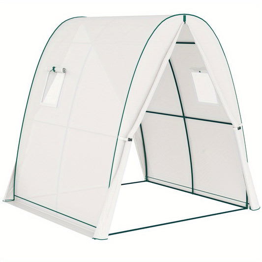 Kweekkas – Tuinkas – Broeikas – Plantenkas – Serre – Winterbestendig PVC Folie – Stalen Frame – 180x180x200 cm – Oprolbare Deur – Blauw