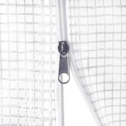 Kas – Tuinkas – Kweekkas – Broeikas – Glazen Kas – Wit Stalen Frame – 36 m² Ruimtelijk – 6x6x2,85 Meter Hoog