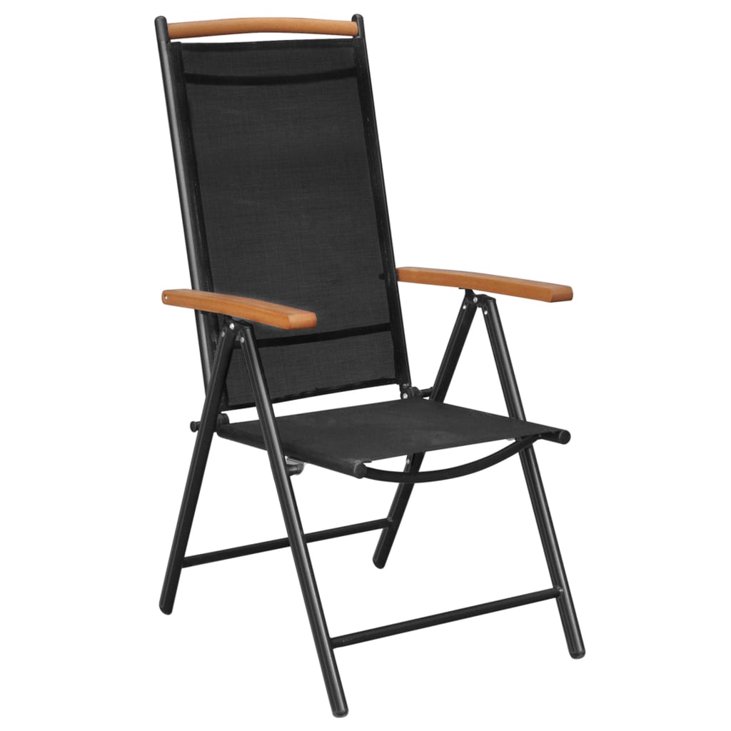 Tuinstoelen – Inklapbare Stoelen – Balkonstoelen – Aluminium Frame – Verstelbare Rugleuning – Weerbestendige Bekleding