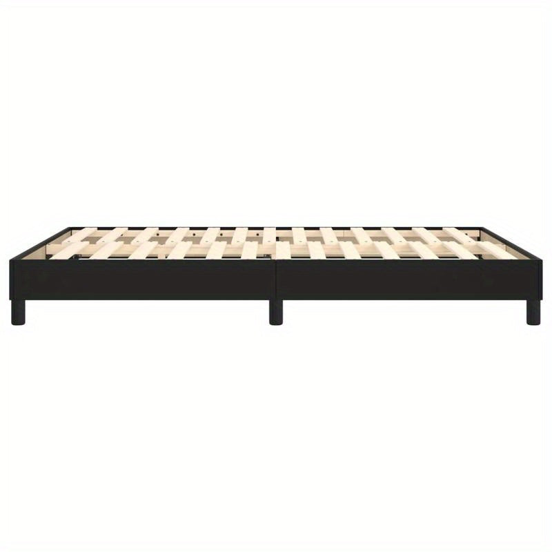 Bed frame Black 140x200cm in Imitation leather Practical, removable, suitable for all seasons