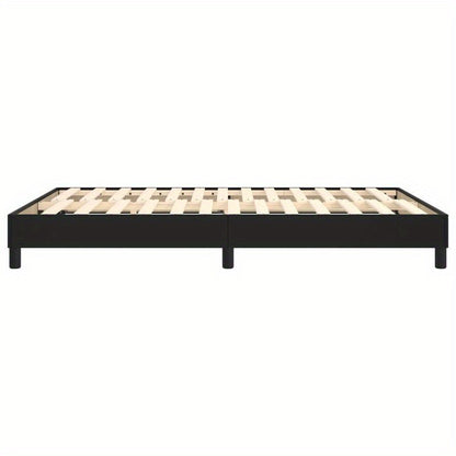 Bed frame Black 140x200cm in Imitation leather Practical, removable, suitable for all seasons