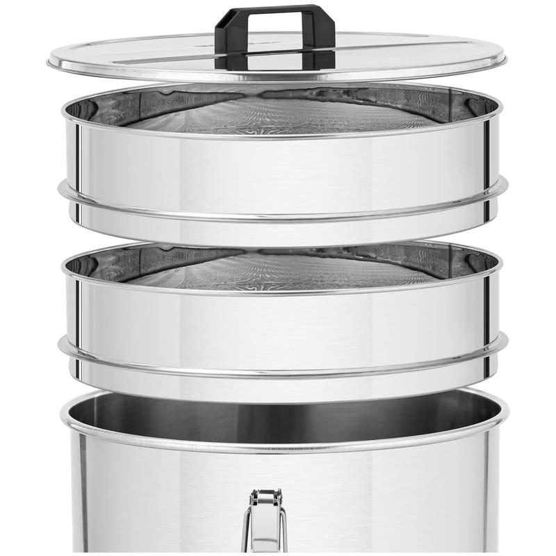 Honey Extractor with a Sieve Lid And STAL 30 L Valve