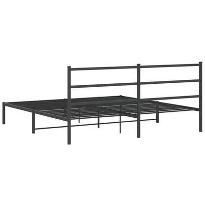 Metalen Bedframe – Bedframe – Bedbodem – Stalen Bedframe – Zwart Bedframe – Robuust Stalen Frame – 183x213 cm – Duurzaam & Stevig