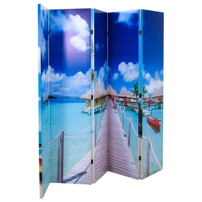 Kamerverdeler – Kamerscherm – Privacy Scherm – Ruimteverdeler – Vouwdeurscherm – Houten Hardhout – Inklapbaar 200x170 cm