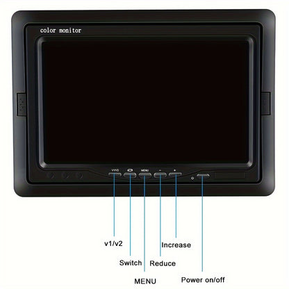 Achteruitrijcamera – Parkeercamera – Draadloze Camera – Beveiligingscamera – Achteruitrijset – 7 Inch LCD Monitor – 18 IR LED Nachtzicht – Waterdicht Metalen Behuizing