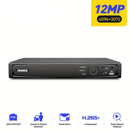 Beveiligingssysteem – Bewakingscamera Set – CCTV Camera Systeem – Veiligheidscamera Pakket – Dome Camera Kit – 4-Kanaals DVR Recorder – AI Beweging Detectie – 4TB Opslagcapaciteit