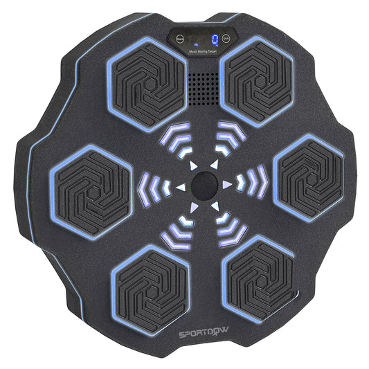 Music Box Machine, Bluetooth Speaker, Wall-Mounted, 9 Speeds and Modes, LED Lights, Black