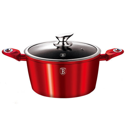 Grillpan – Steakpan – Barbecuepan – Koekenpan – Braadpan – 15-delige granieten pannenset – Aluminium met drievoudige anti-aanbaklaag – Geschikt voor alle warmtebronnen