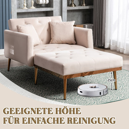 Fauteuil Verstelbare Relaxstoel – Lounge Chair – Armstoel – Recliner – Stoel Met Kussen – Stabiel Metalen Frame – Comfortabel & Onderhoudsvriendelijk