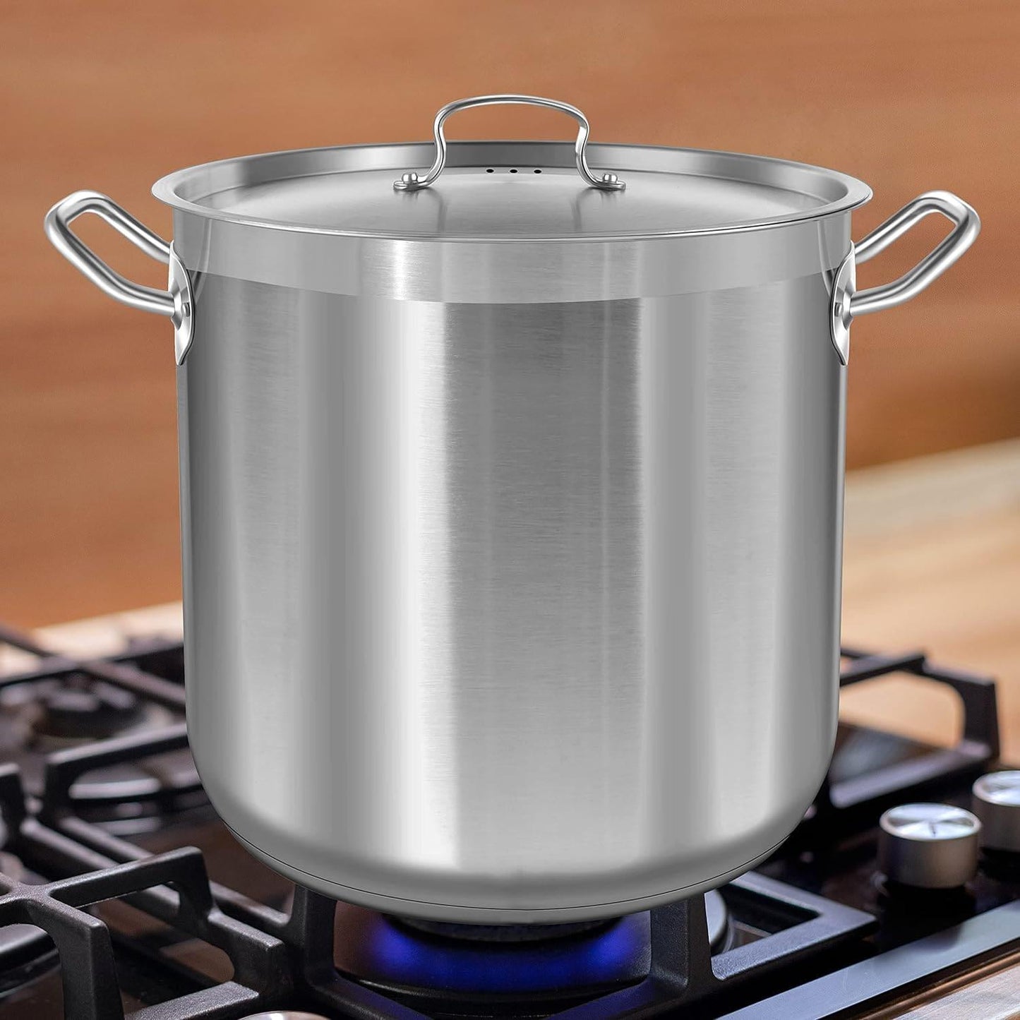 Soepketel – Soeppan – Kookpan – Stoofpan – Braadpan – 40 Liter – RVS – Geschikt voor Inductie