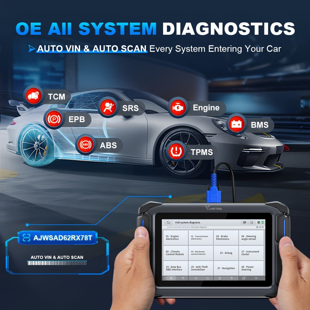 Autodiagnose Scanner – OBD2 Scanner – Foutcode Uitlezer – Auto Diagnose Tool – Auto Scan Tool – Bidirectionele Besturing – Levenslange Gratis Updates