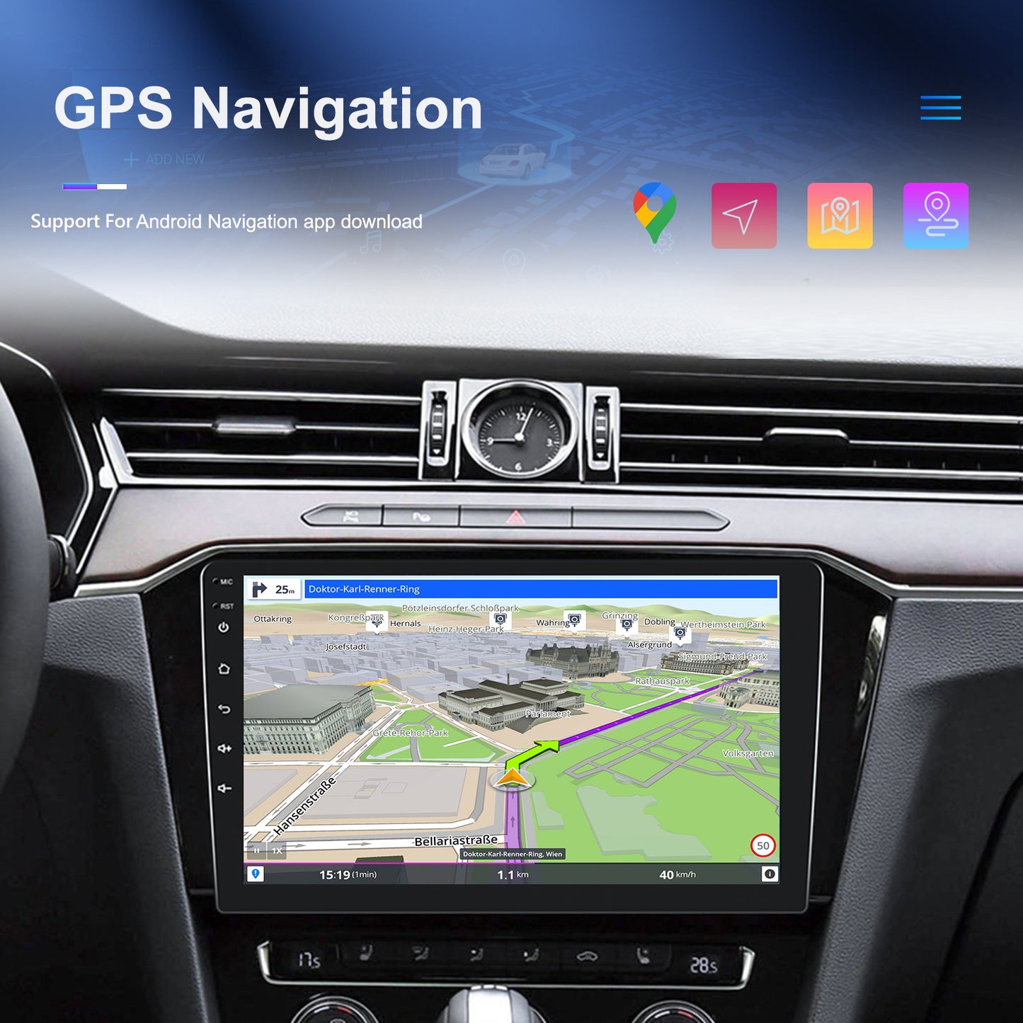Autoradio Audi A3 – Multimedia Systeem – Inbouwradio – Navigatiesysteem – CarPlay Android Auto – 9 Inch HD 2.5D Scherm – Android 13 OS – Wifi GPS FM Radio