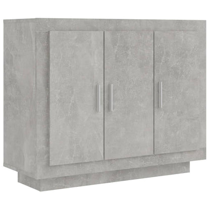 Sideboard Side Cabinet Living Room Bedroom Kitchen Dining Room Storage Cupboard Buffet Table Concrete Grey 92x35x75 cm Engineered Wood