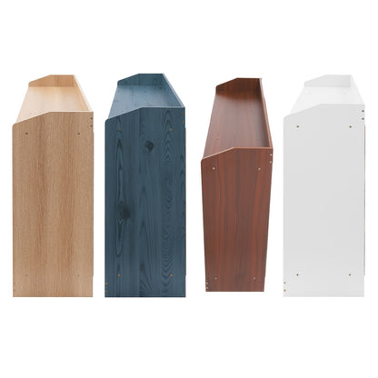 Opbergmeubel – Kast – Dressoir – Keukenmeubel – Buffetkast – Modern – 5 Compartimenten – Hardhout – Magnetische Sluiting – Blauw