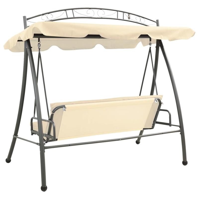 Buiten Schommelbank – Tuinbank – Schommelstoel – Hangbank – Ligbank – Verstelbare Canopy – Zandwit Design