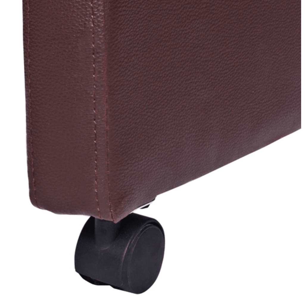 Eetkamerstoel – Stoel – Kuipstoel – Draaistoel – Armstoel – Kunstleer – Met Wieltjes – Ergonomisch Comfort – Bruin
