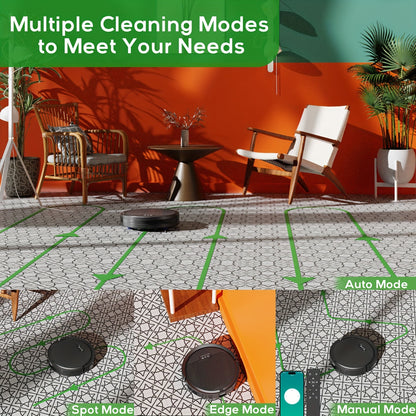 Robotstofzuiger – Robot Cleaner – Automatische Stofzuiger – Draadloze Zuiger – Slimme Schoonmaker – 4500 mAh Batterij – Wi-Fi Bediening