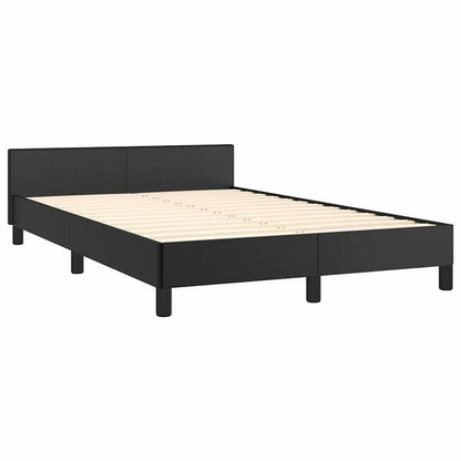 Bed frame con Testiera without Mattress Black 120x200cm Practical, removable, suitable for all seasons, Versatile Bed Frame, Bedroom Furniture, Modern Bedroom, Stylish Furniture, Easy Assembly, Durable Construction, Compact B