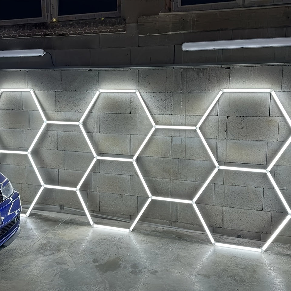 LED Paneel – LED Plafonnière – Lichtpaneel – Plafondlamp – Hexagon Lamp – 575mm Groot Oppervlak – Koel Wit 6500K