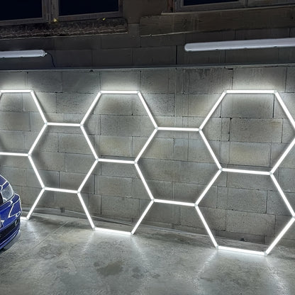 LED Paneel – LED Plafonnière – Lichtpaneel – Plafondlamp – Hexagon Lamp – 575mm Groot Oppervlak – Koel Wit 6500K
