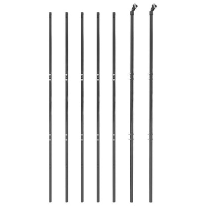 Tuinhek – Gaashek – Omheining – Hekwerk – Metaal – Zwaar Metalen Kettingzaun – 1,6x10 Meter – 3-laags Beveiliging – Weerbestendig