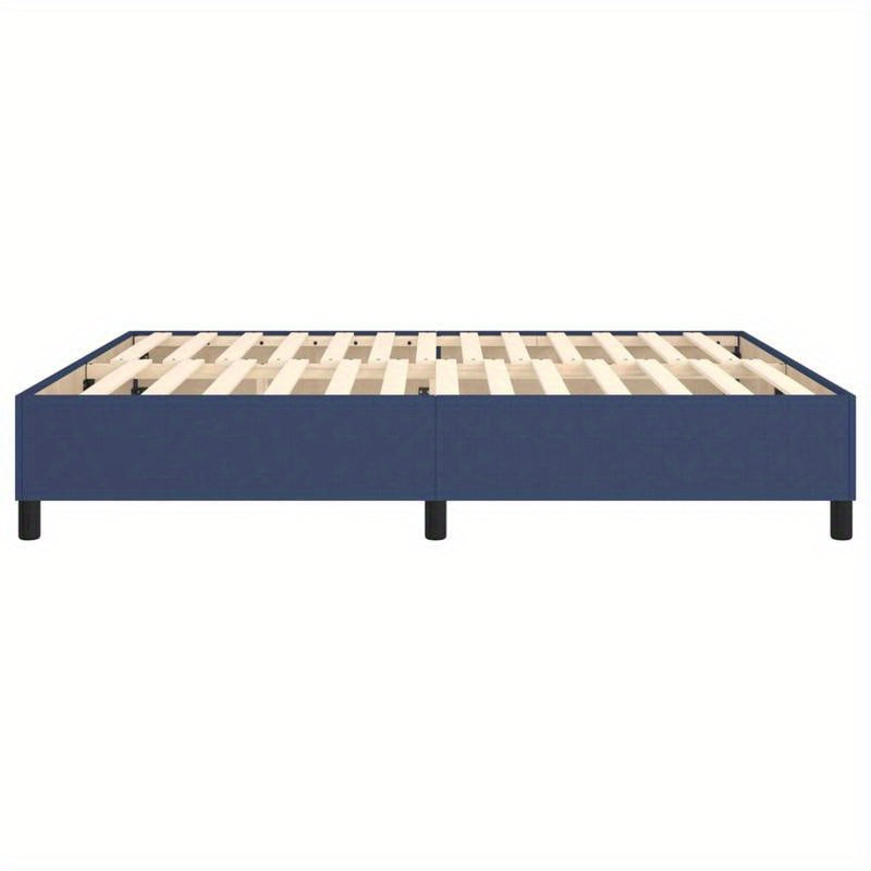 Bed frame without Mattress Blu 180x200cm in Tissue Practical, removable, suitable for all seasons, Spacesaving Bed, Seasonal Bedding, Stylish Bed Frame, Modern Home Decor, Removable Design, Lightweight Construction, Slatted B