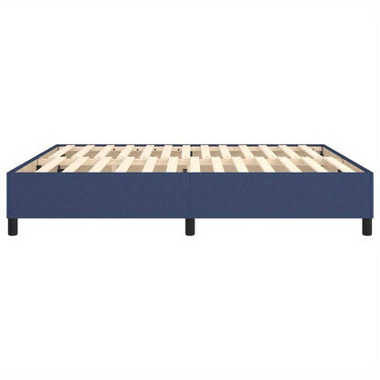 Bed frame without Mattress Blu 180x200cm in Tissue Practical, removable, suitable for all seasons, Spacesaving Bed, Seasonal Bedding, Stylish Bed Frame, Modern Home Decor, Removable Design, Lightweight Construction, Slatted B