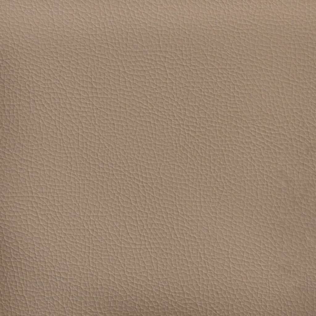 3-zitsbank – 3-zits sofa – Driezitsbank – Bank met voetenbankje – Bankstel – Comfortabele polyester bekleding – Stevig metalen frame – Cappuccino