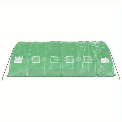Tuinschuur – Berging – Tuinhuis – Schuur – Opbergunit – Groen – Weerbestendig Staalframe – 30 m² Ruimte – 6x5x2,3 m – Eenvoudig Onderhoud
