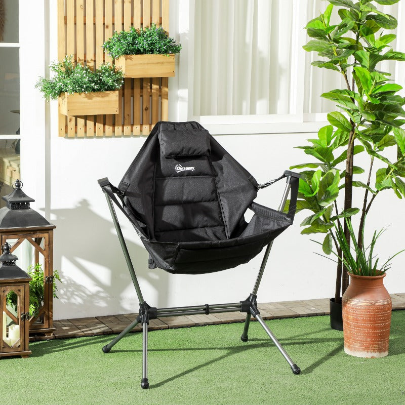 Hangstoel – Hängesessel – Schommelstoel – Schommelstoel Outdoor – Opvouwbare Stoel – Lichtgewicht & Compact – Duurzaam Oxford Stof & Stevig Metalen Frame