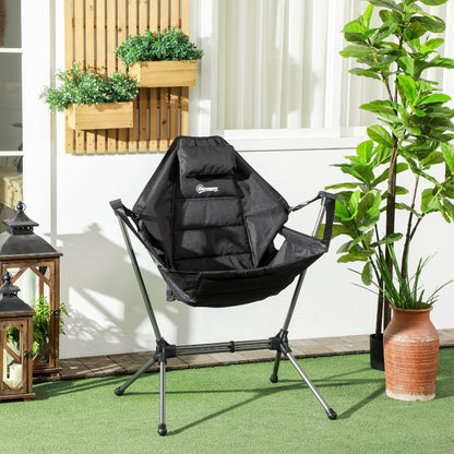 Hangstoel – Hängesessel – Schommelstoel – Schommelstoel Outdoor – Opvouwbare Stoel – Lichtgewicht & Compact – Duurzaam Oxford Stof & Stevig Metalen Frame